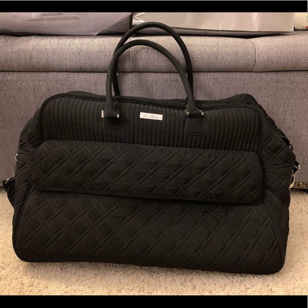 Large quilted Vera Bradley weekender duffel bag